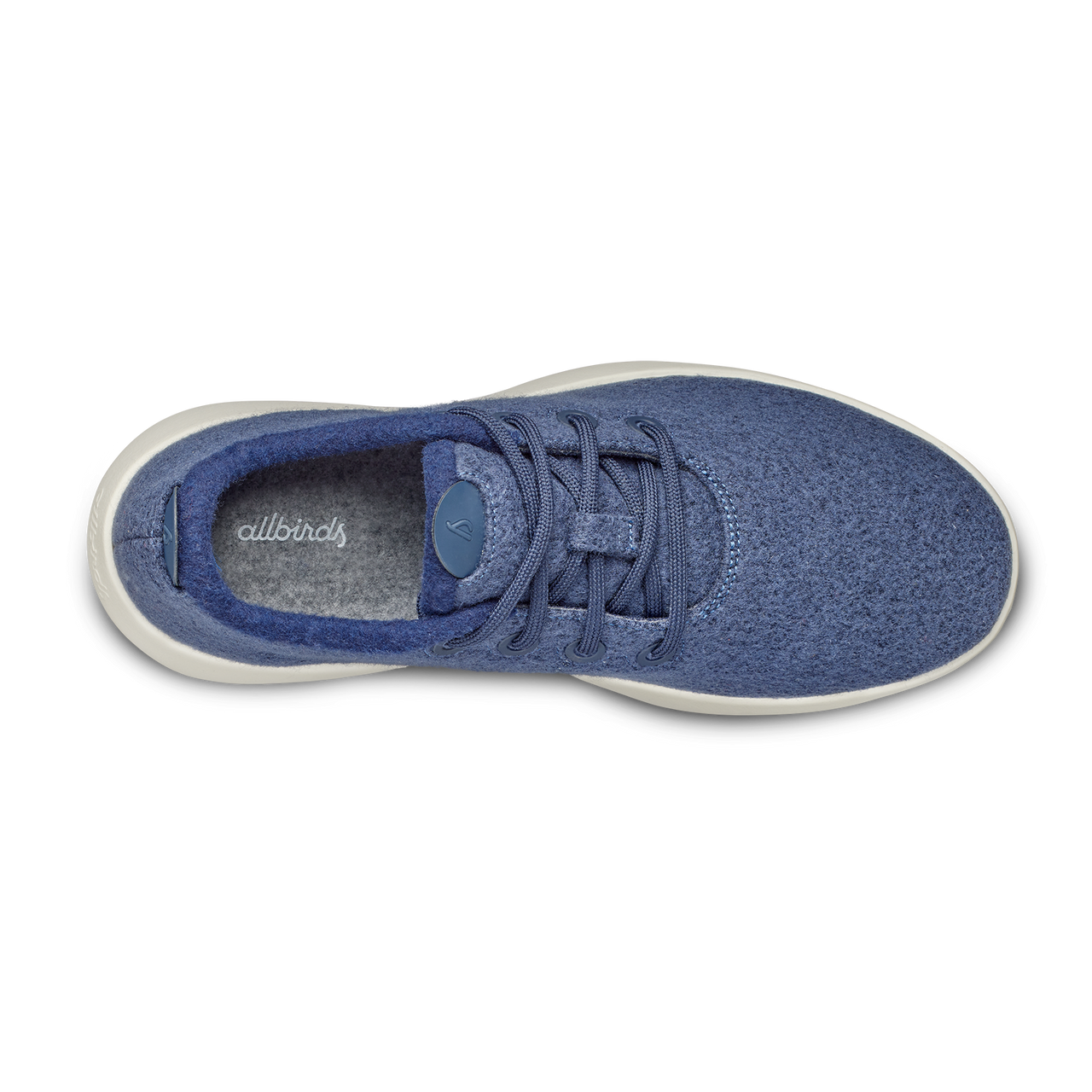 Men's Wool Runner Mizzle - Hazy Indigo (Natural White Sole)