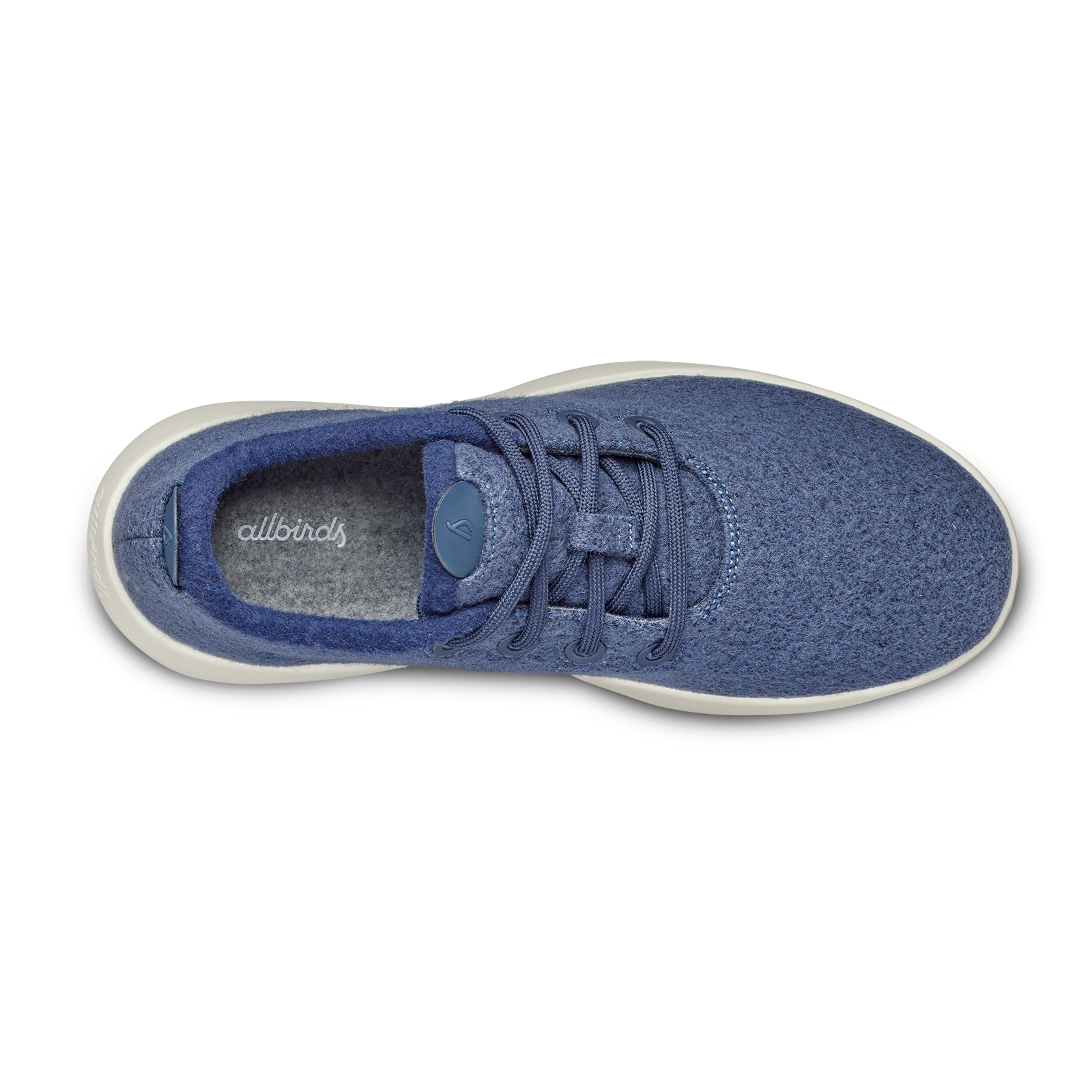 Men's Wool Runner Mizzle - Hazy Indigo (Natural White Sole)