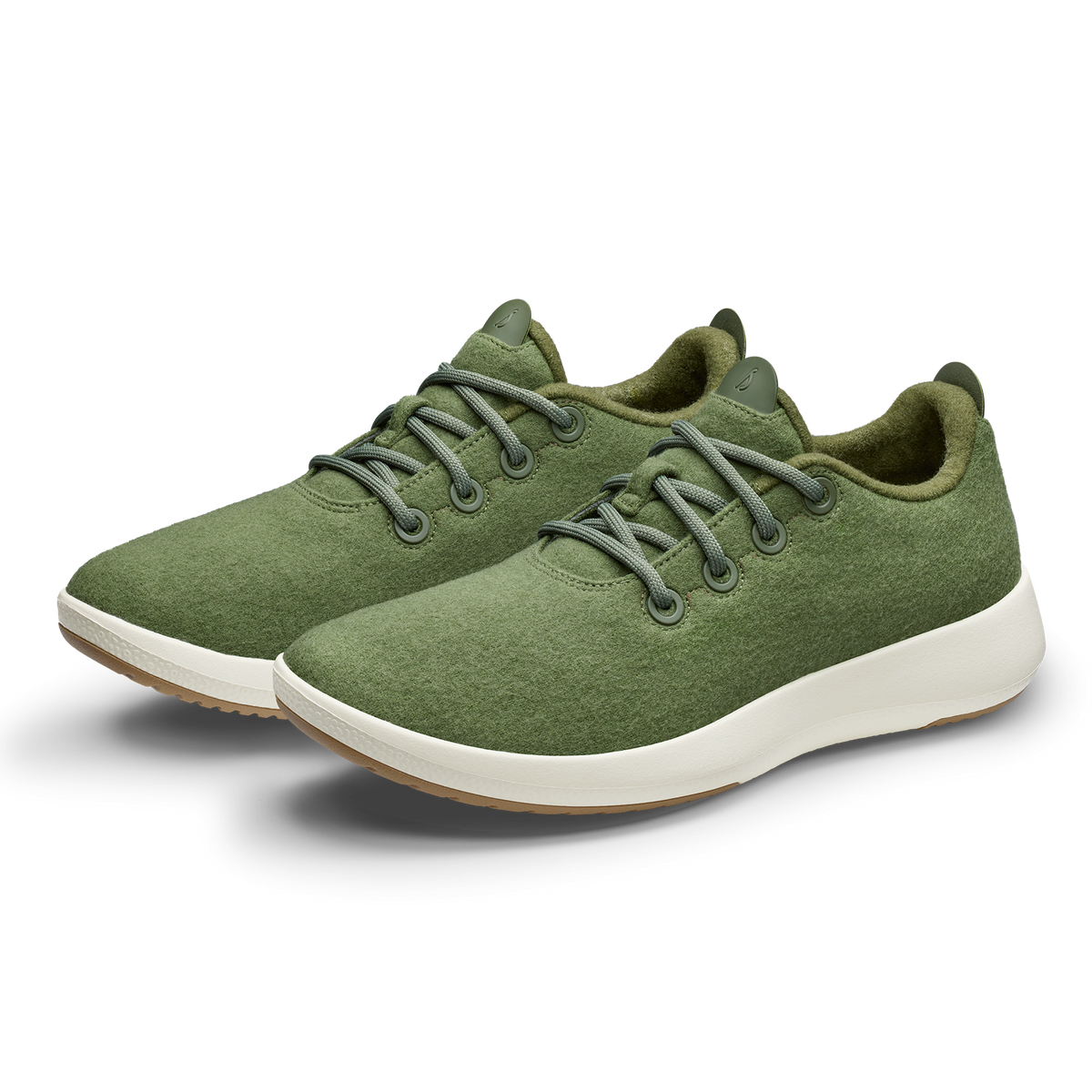 Men's Wool Runner Mizzles - Thunder Green (Natural White Sole)
