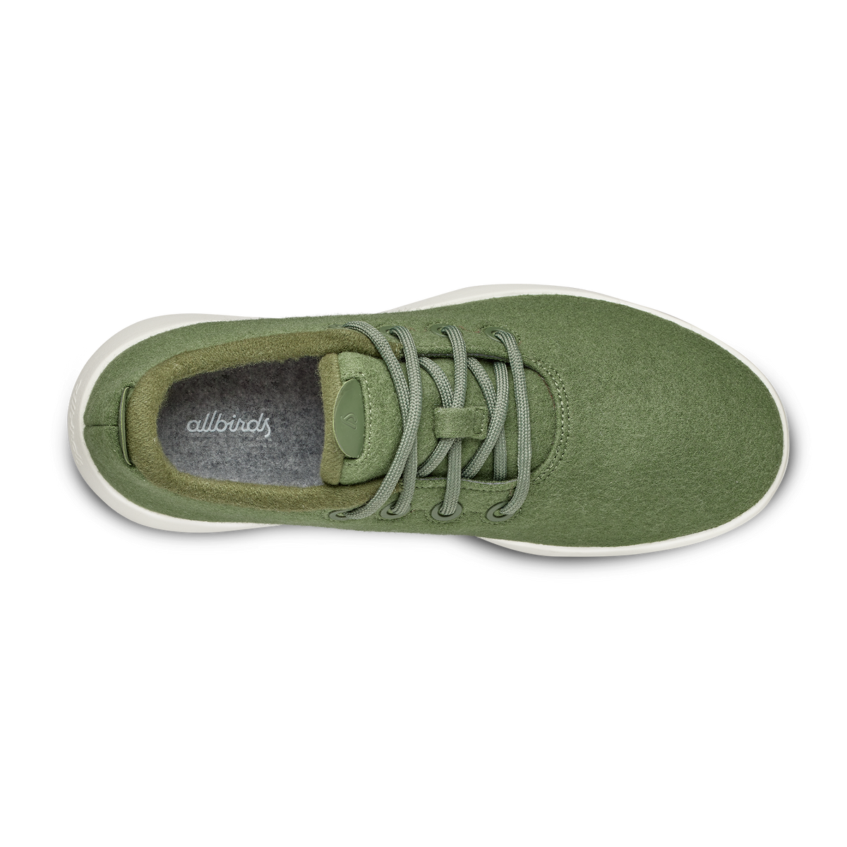 Men's Wool Runner Mizzles - Thunder Green (Natural White Sole)