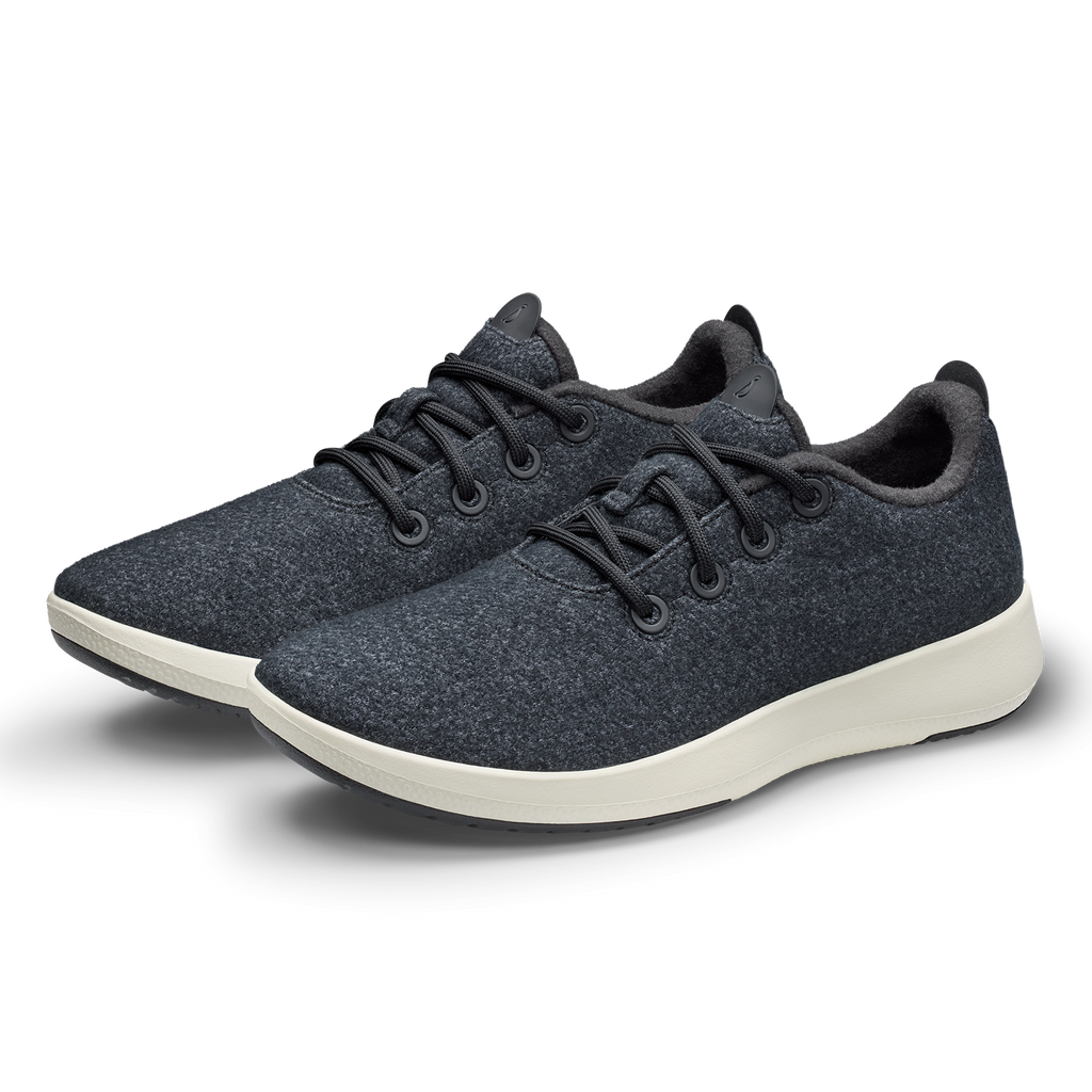 Women's Wool Runner Mizzle - Natural Black (Natural White Sole)