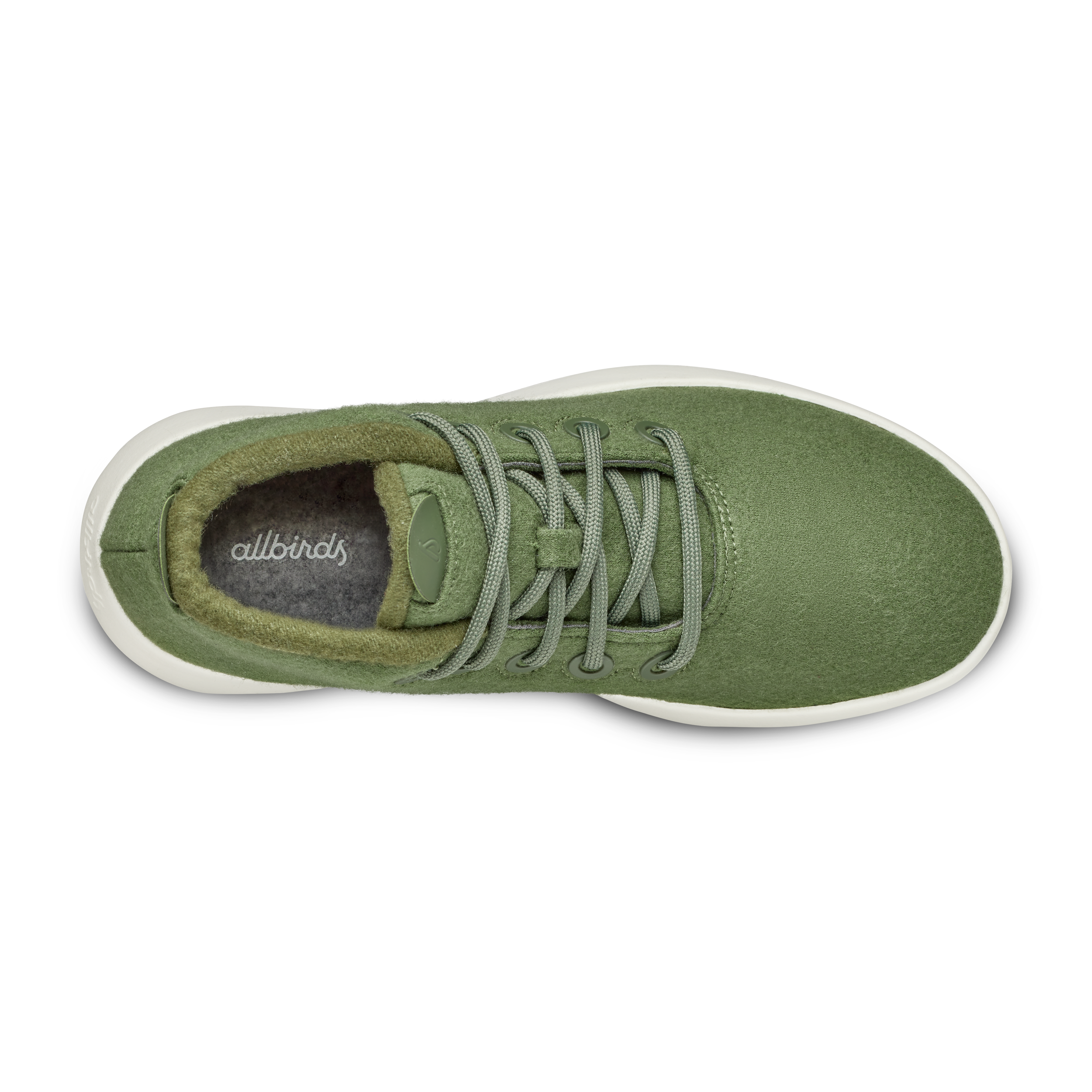 Women's Wool Runner-up Mizzle - Thunder Green (Natural White Sole)