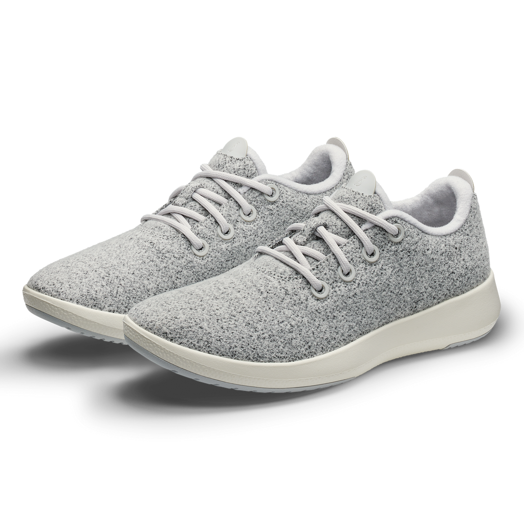 Men's Wool Runner Mizzle - Light Grey (Natural White Sole)