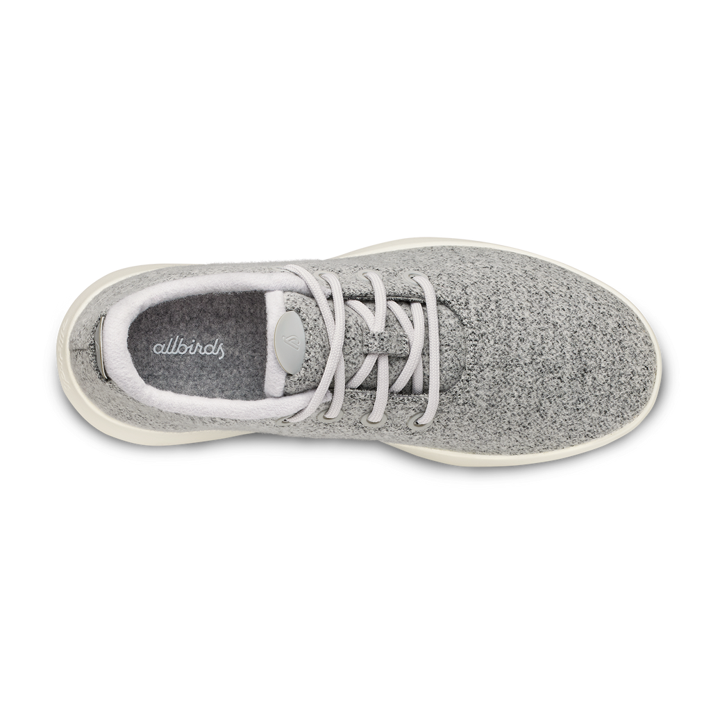 Men's Wool Runner Mizzle - Light Grey (Natural White Sole)