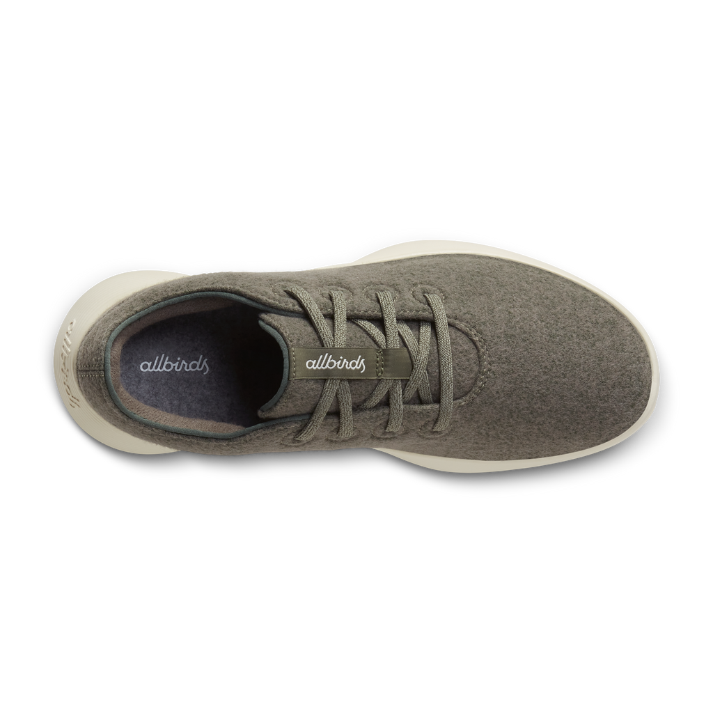 Women's Wool Runner Go - Rugged Green (Stony Cream Sole)