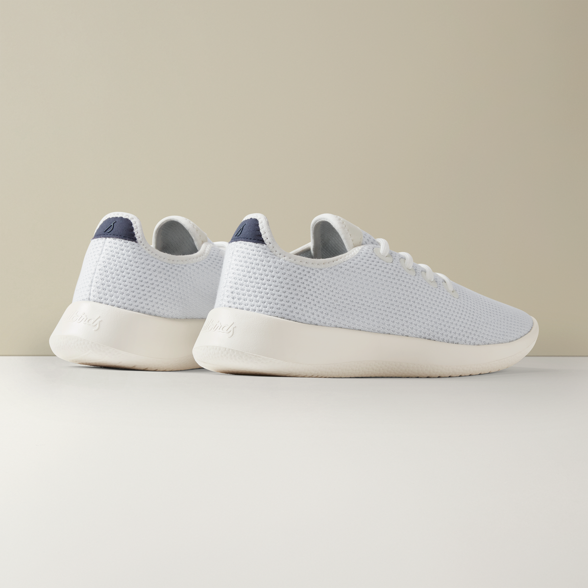 Men's Tree Runners - Blizzard/True Navy (Natural White Sole)