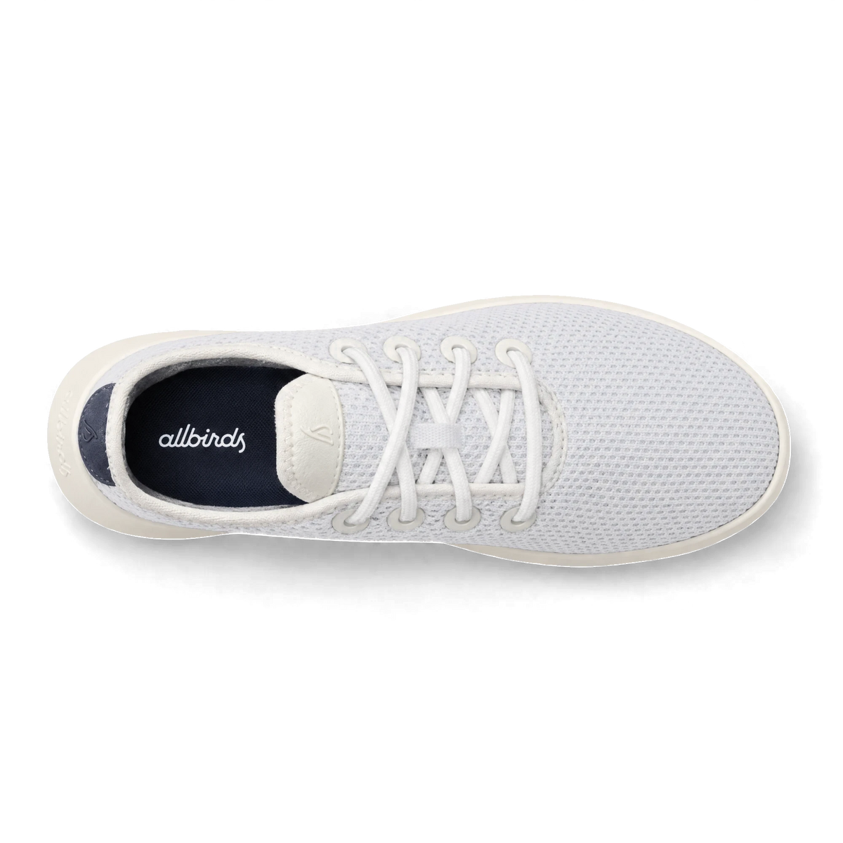 Women's Tree Runners - Blizzard/True Navy (Natural White Sole)