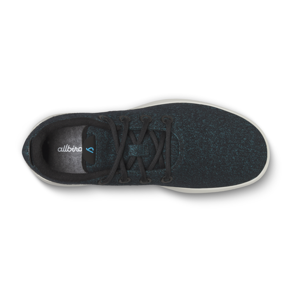 Women's Wool Runner Mizzle - Natural Black/Chasm Teal (Stony Cream Sole)