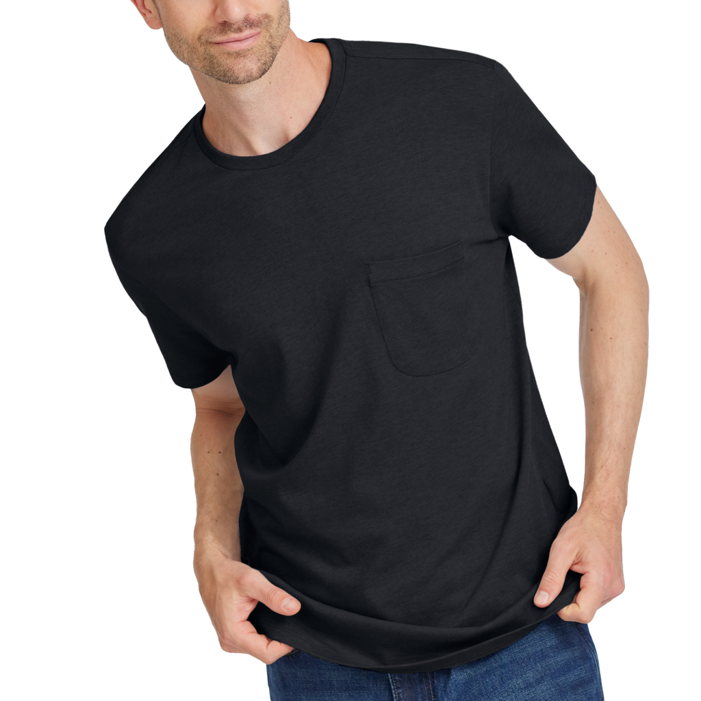 Men's Soft Merino Tee - True Black
