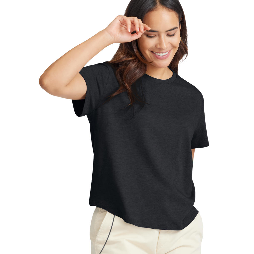 Women's Soft Merino Tee - True Black