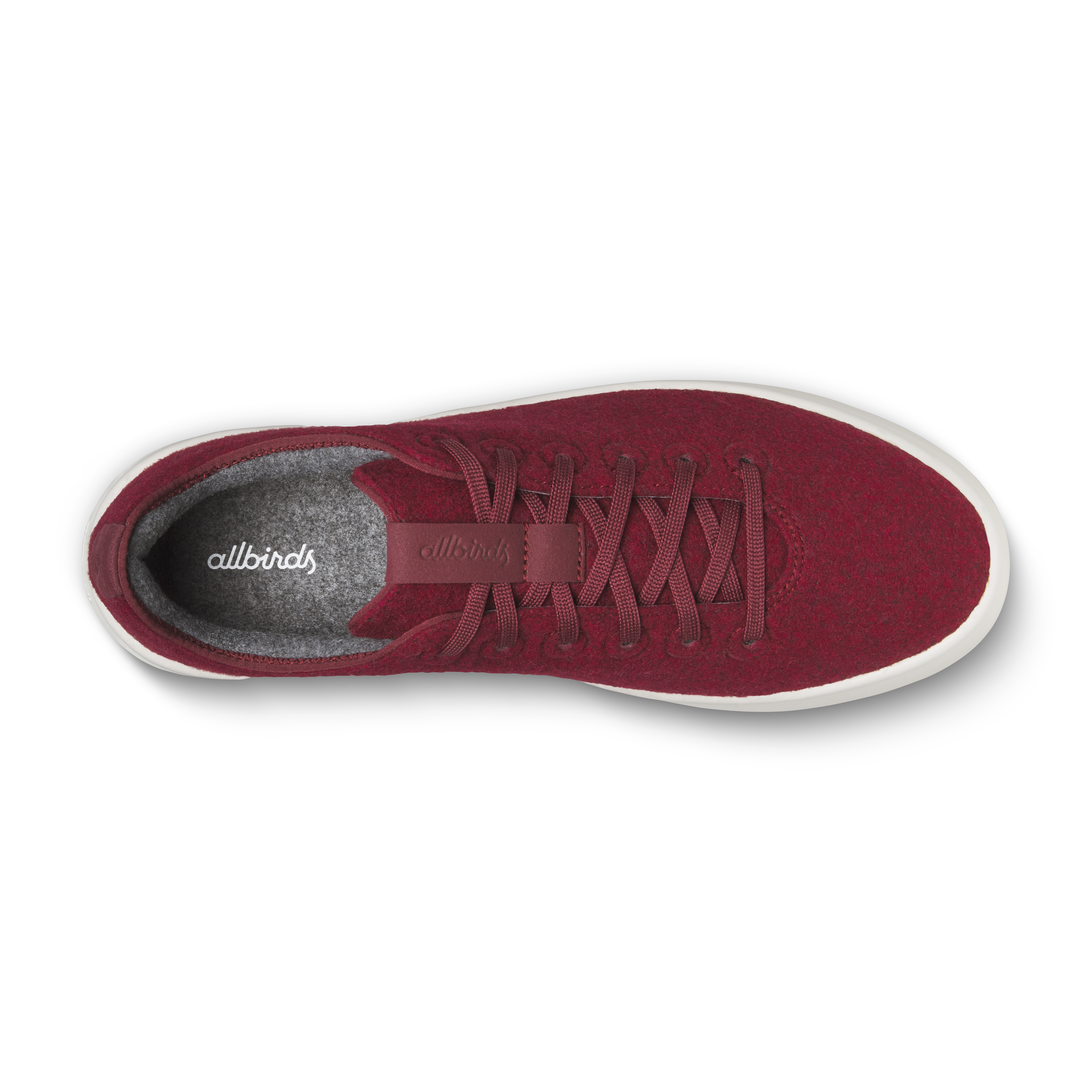 Men's Wool Cruiser - Burgundy (Natural White Sole)
