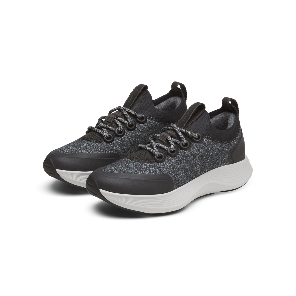 Women's Wool Strider - Dark Grey (Light Grey Sole)
