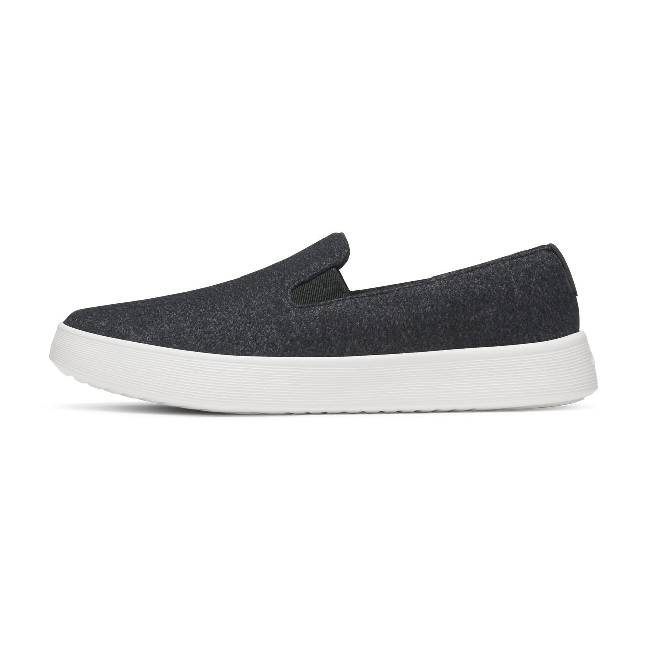 Men's Wool Cruiser Slip On - Natural Black (Blizzard Sole)