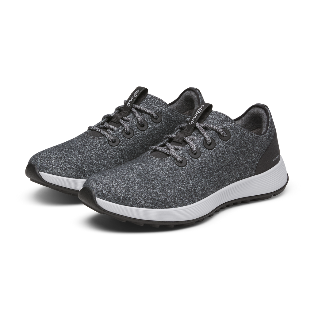 Men's Wool Runner NZ Waterproof - Dark Grey (Light Grey Sole)