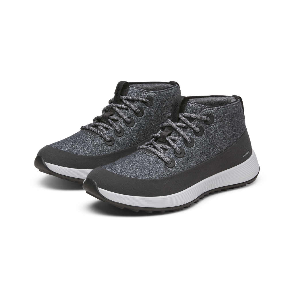 Men's Wool Runner NZ Mid Waterproof - Dark Grey (Light Grey Sole)