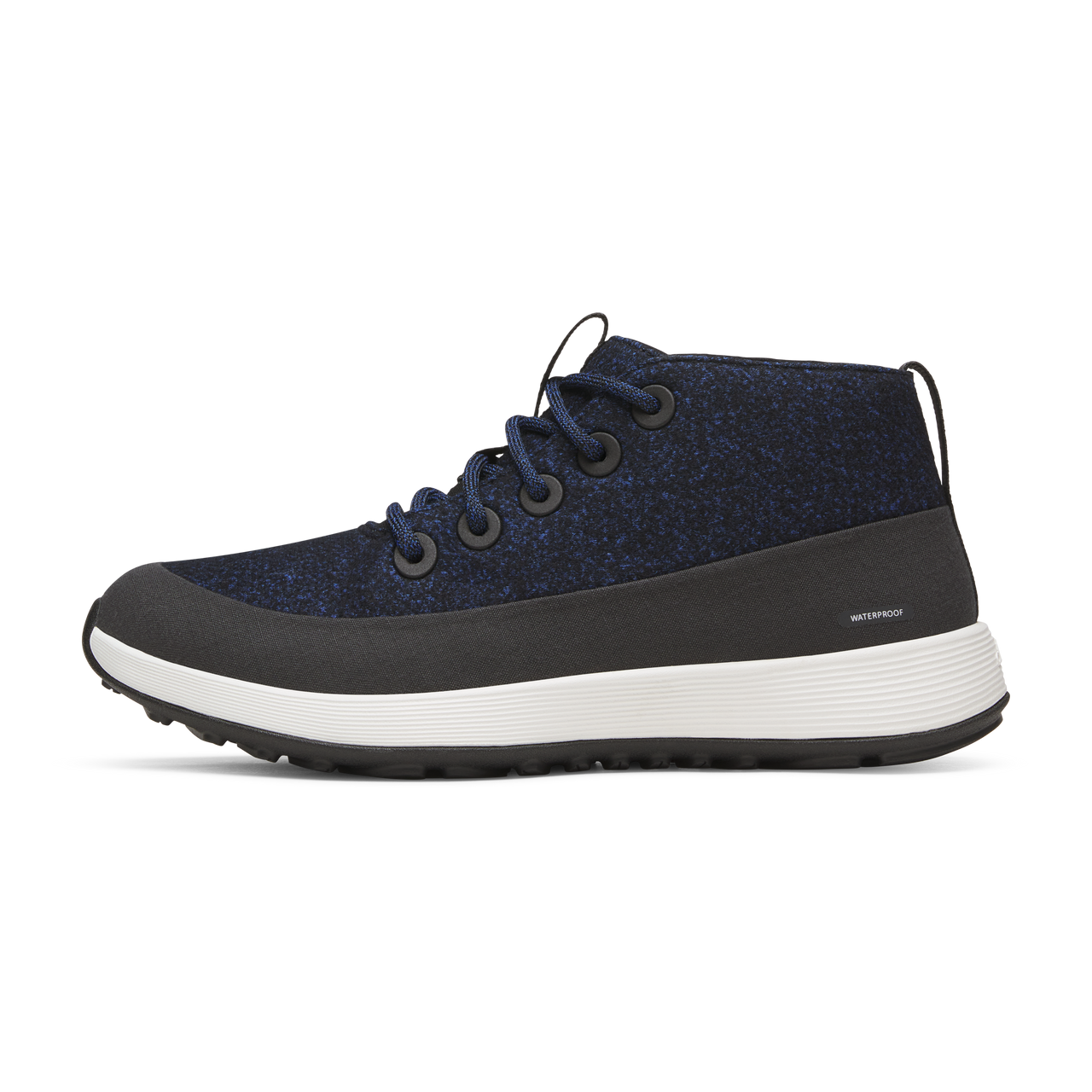 Men's Wool Runner NZ Mid Waterproof - Natural Black/Royal Blue (Barely Grey Sole)