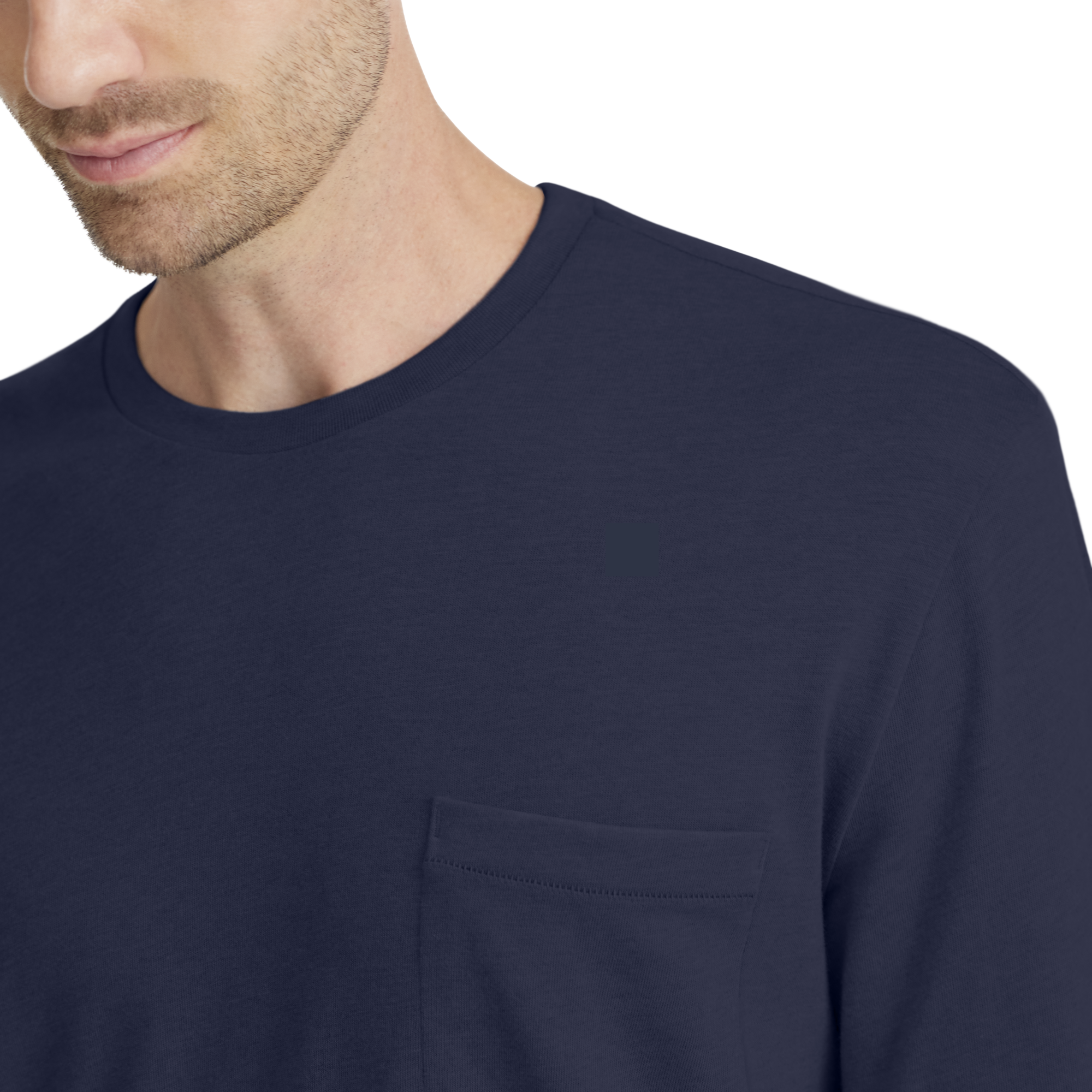Men's Soft Merino Long Sleeve Tee - Deep Navy