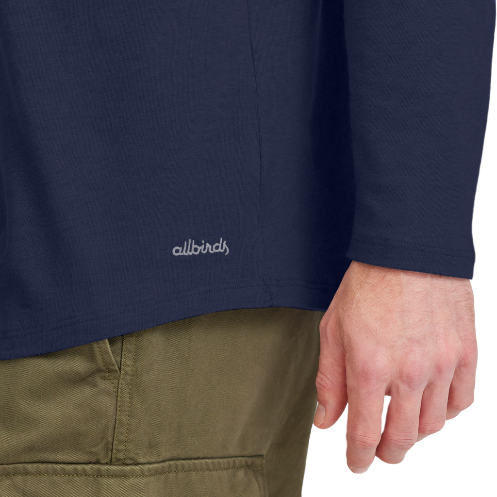 Men's Soft Merino Long Sleeve Tee - Deep Navy