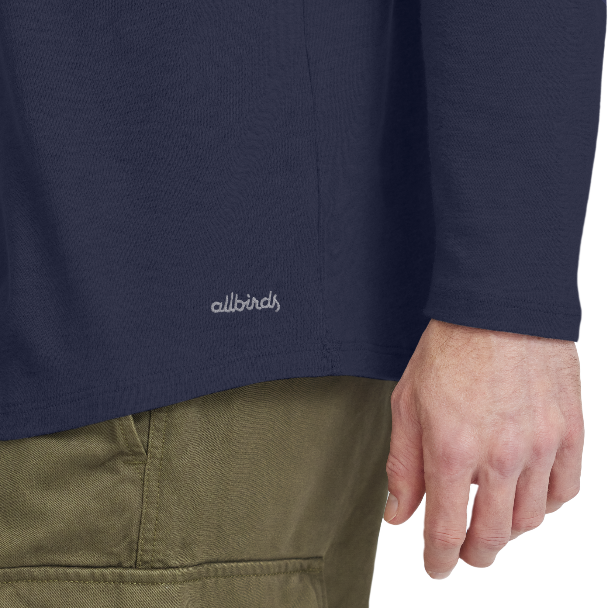 Men's Soft Merino Long Sleeve Tee - Deep Navy