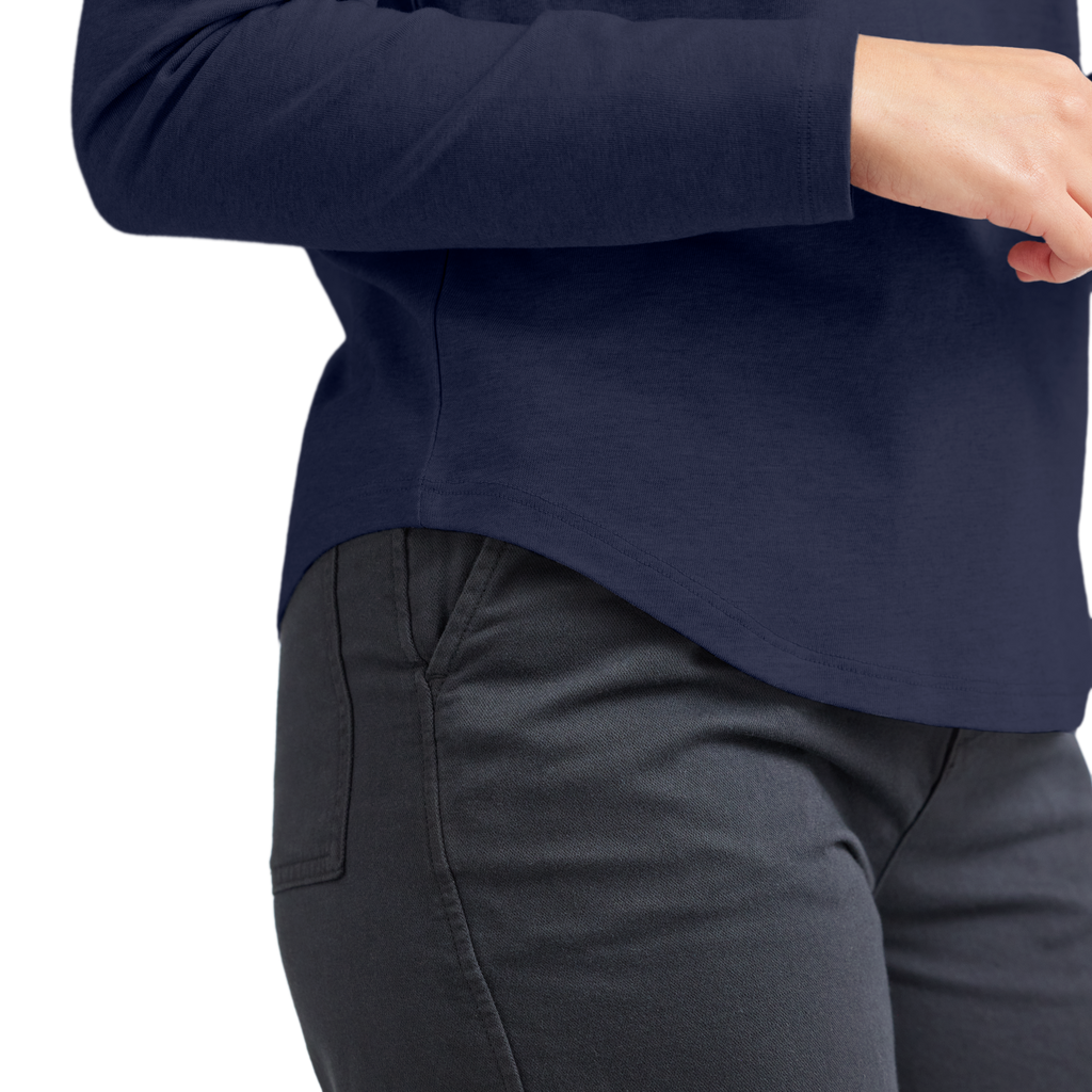 Women's Soft Merino Long Sleeve Tee - Deep Navy