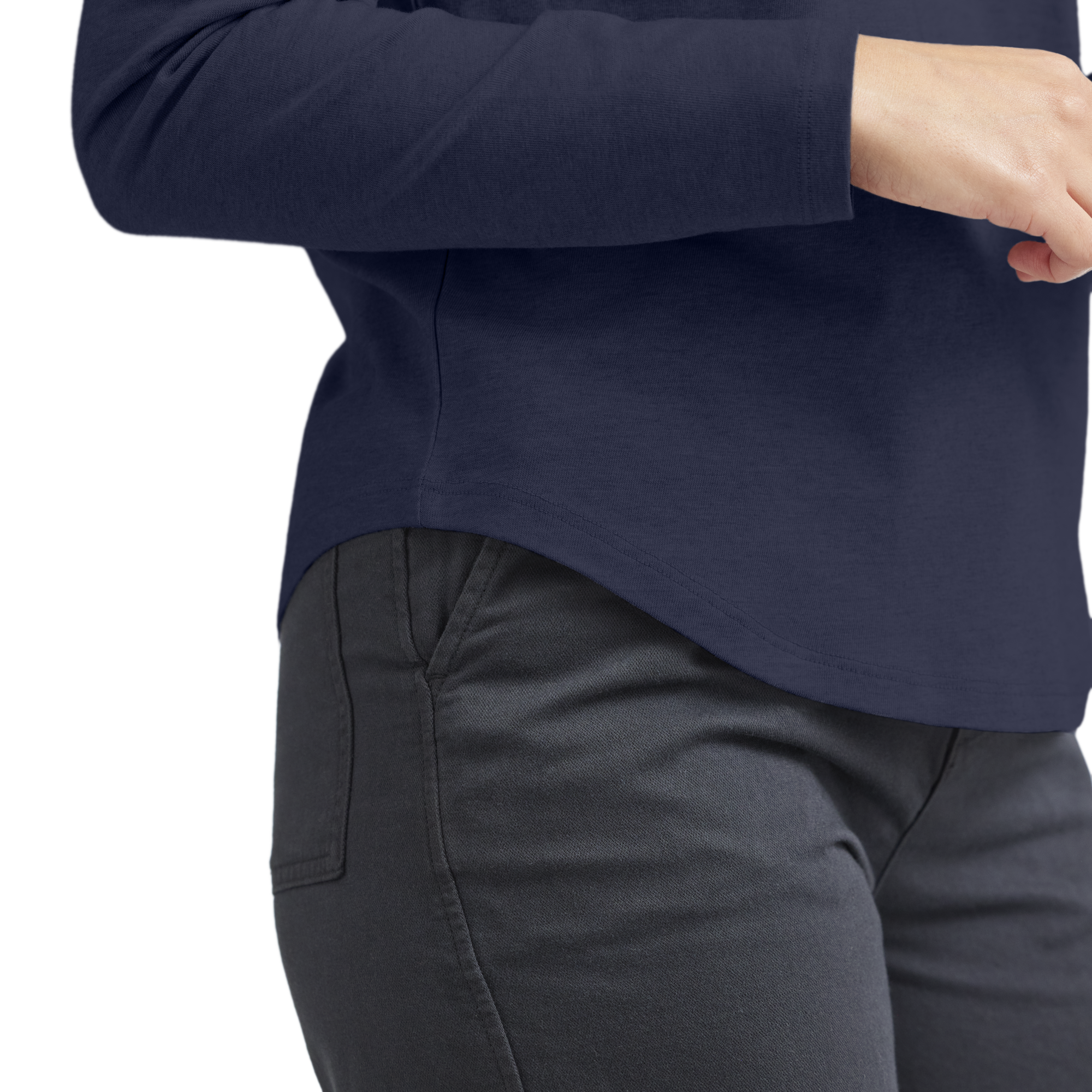 Women's Soft Merino Long Sleeve Tee - Deep Navy