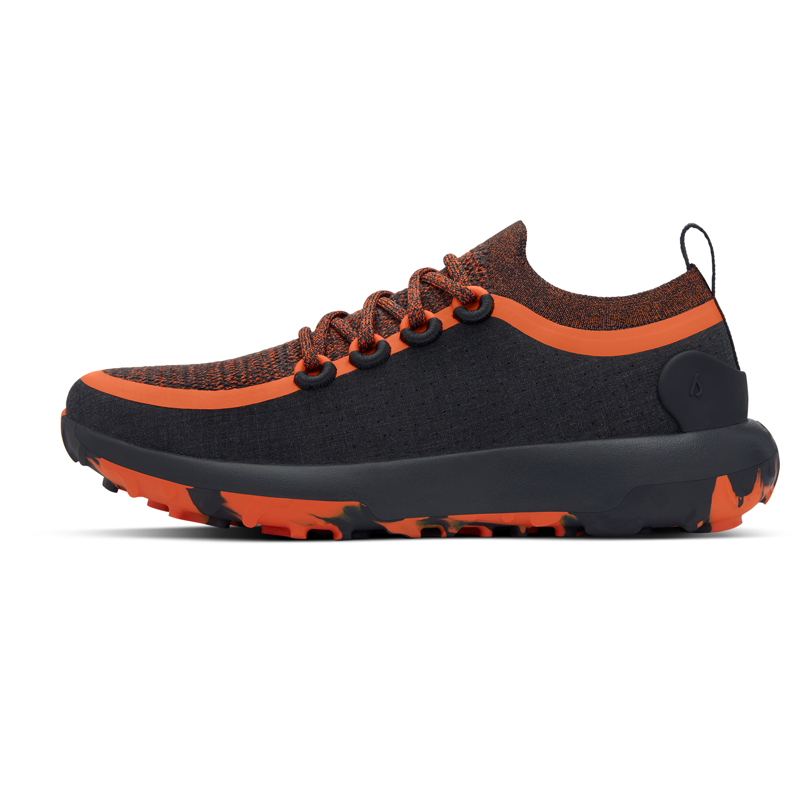 Women's Trail Runner - Natural Black (Buoyant Orange Sole)