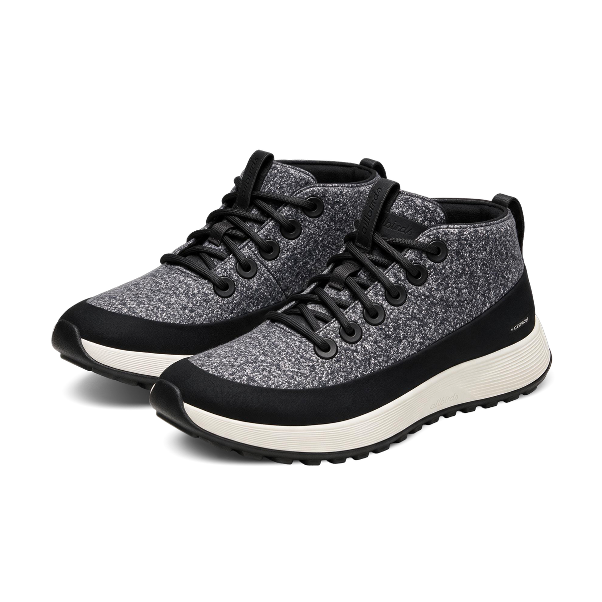 Women's Wool Runner NZ Mid Waterproof - Natural Black (Natural White Sole)