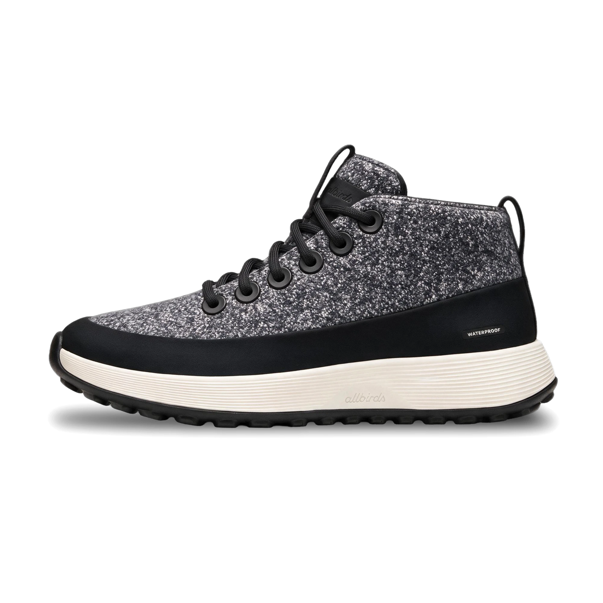 Women's Wool Runner NZ Mid Waterproof - Natural Black (Natural White Sole)