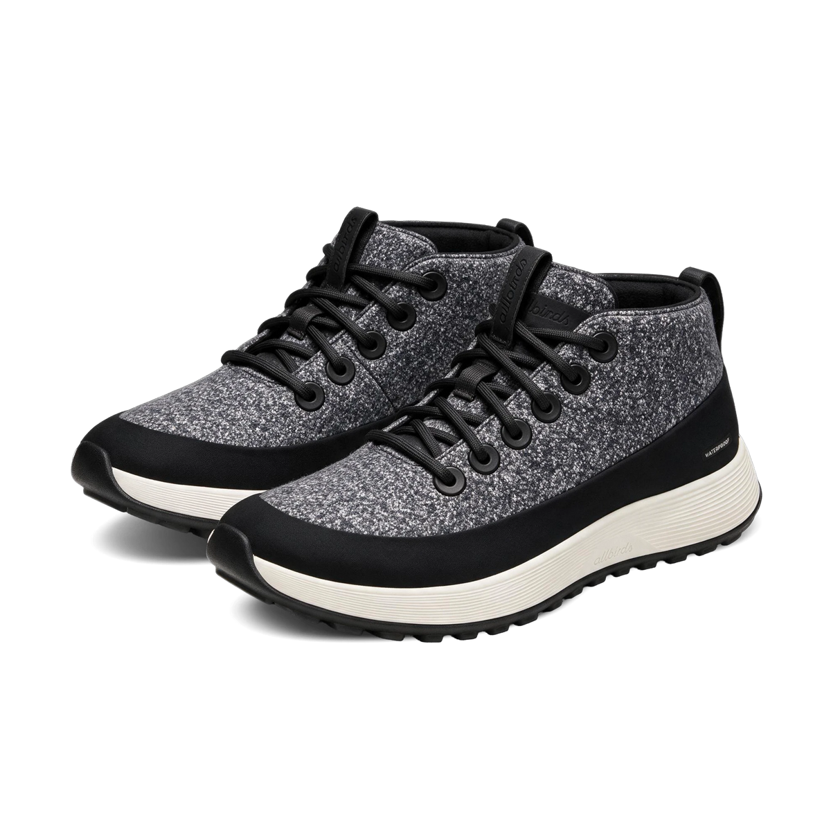 Women's Wool Runner NZ Mid Waterproof - Natural Black (Natural White Sole)