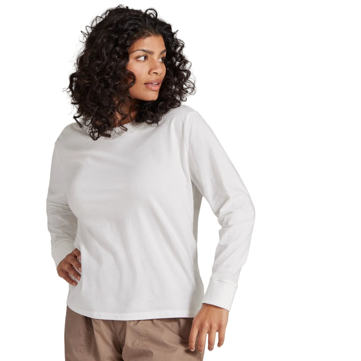 Women's Allgood Organic Cotton Long Sleeve Tee - Blizzard