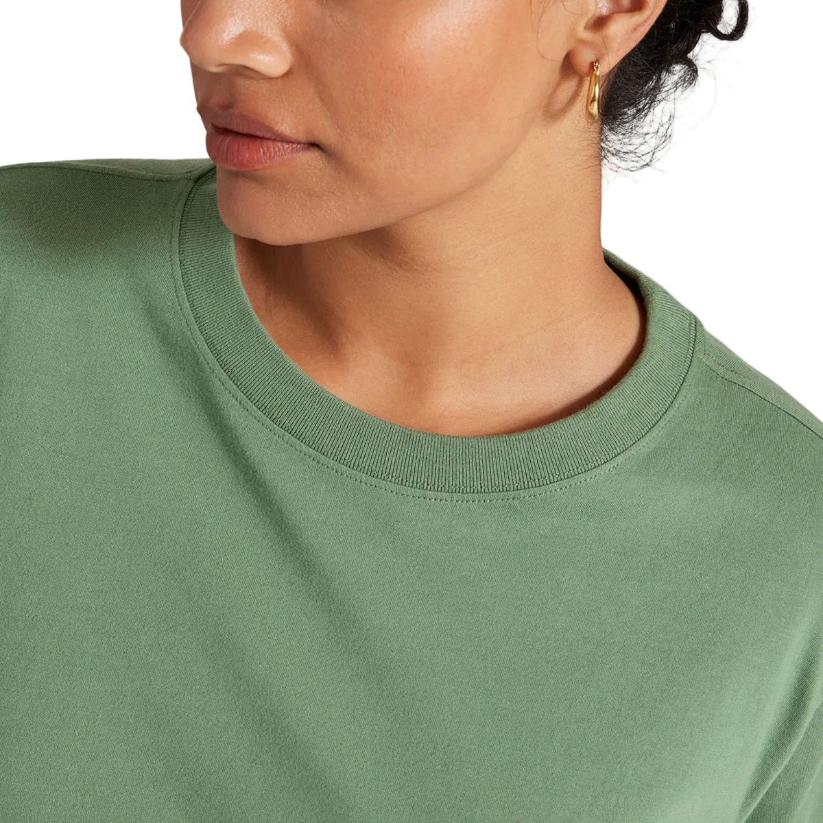 Women's Allgood Organic Cotton Long Sleeve Tee - Hazy Cargo